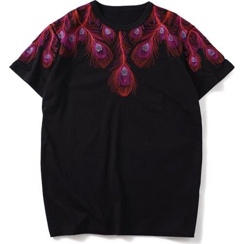 2020 New Arrival O-neck Hip Hop Brand Clothing Knitted T Shirt Tshirt Homme Embroidery Popular Logo Couples Short Sleeve Cotton