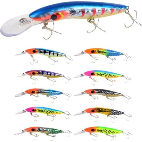 New Arrive 16cm 25g Big Fishing Lure Wobbler Quality Hard Bait with 2# High Carbon Hook Boat Trolling Sea Fishing Bionic Lure