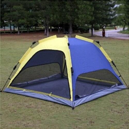 Tent outdoor 3-4 people spinning fully automatic thickening 2 people camping tent ventilation inner account