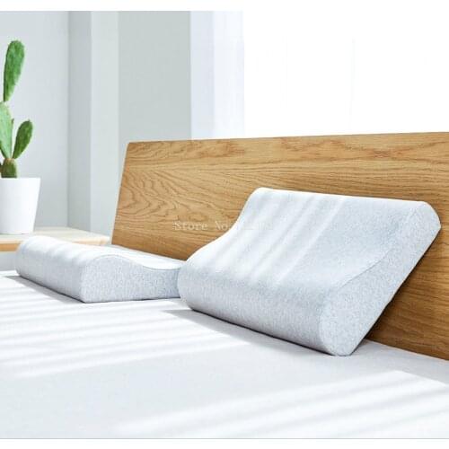 Xiaomi Mijia Neck Protective Memory Foam Antibacterial Pillow Scientific High-low Curve Support Comfortable Neck Protector
