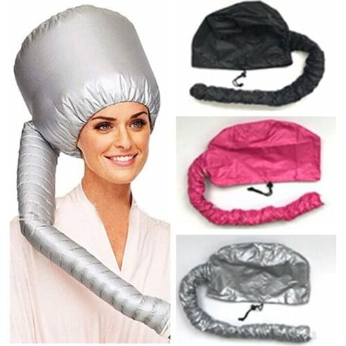 Portable Soft Hair Drying Cap Dye Hair Modelling Warm Air Drying Treatment Cap Home Safer Than Electric Cap