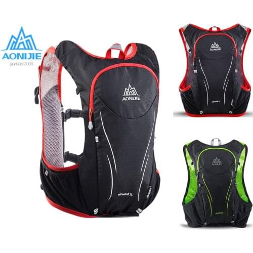 AONIJIE 5L Women Men Marathon Hydration Vest Pack Running Water Bag Cycling Waterproof Hydration Backpack Camping water bag