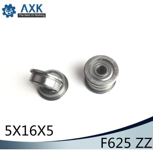Desktop 3D Printer Special Flange Bushing Ball Bearing F625ZZ (10PCS) 5X16X5mm F625 For Kossel/ Prusa i3 Parts Free Shipping