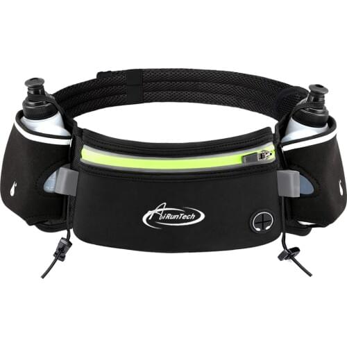 Running Bags Waist 2 Water Bottle Outdoor Camping Hiking Fitness Man Women Gym Lightweight Belt Bag Female Sports Fanny Packs