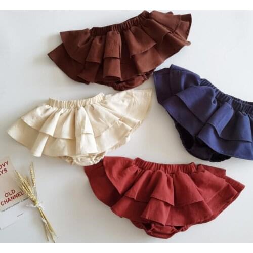 Baby Girl Tutu Skirt Lace Flower Bloomers Diaper Cover Newborn Infant Outfits Mauv Girls Cute Cake Bloomer