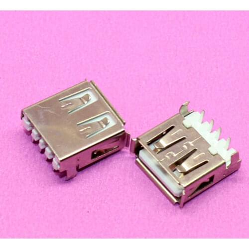 YuXi Brand New USB 2.0 jack USB connector female 4P 90degree Sink DIP