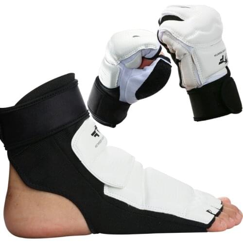 Adult child protect gloves Taekwondo Foot Protector Ankle Support fighting foot guard Kickboxing boot WTF approved Palm protect