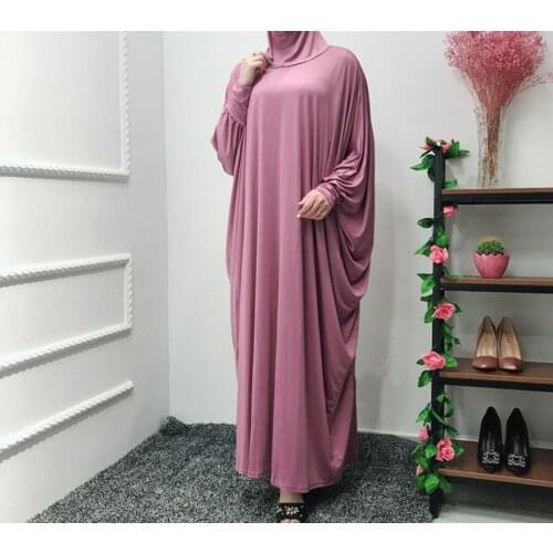 Women Ramadan Muslim Arab Hijab Long Dress Batwing Sleeve Abaya Kaftan Turkey Middle East Africa Islamic Ropa Long Robe Prayer