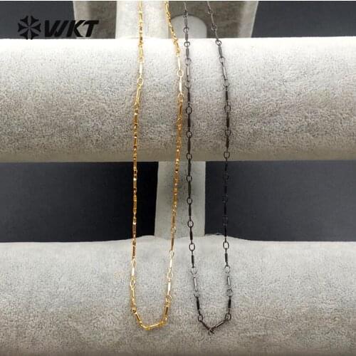 WT-N1065 Fashion Brass Bar Necklace For Women Jewelry Design Necklace In High Quality Gold Color Bar Necklace