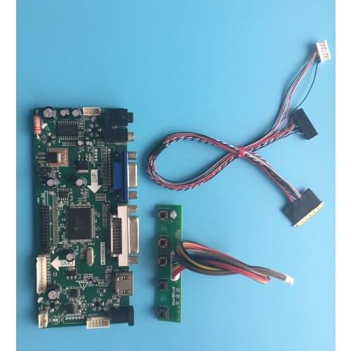 For BT156GW02 V.0 Panel Screen DVI LVDS LCD LED VGA HDMI 15.6" Driver board monitor Card Controller kit 1366X768