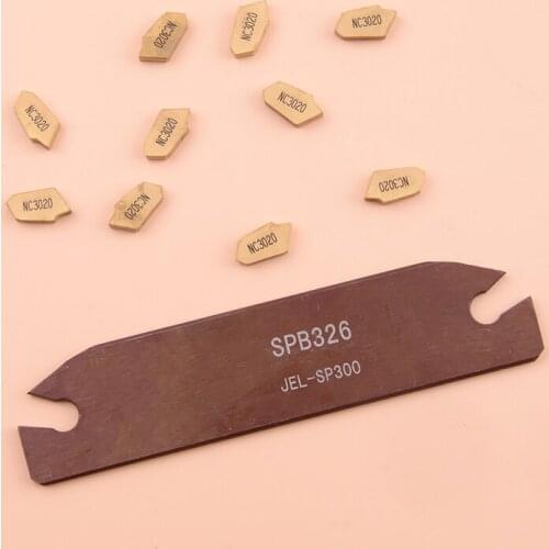 10pcs SP300 Insert Blade SPB26-3 Lathe Cut-Off Grooving Parting Tool 26MM YBC251 Hard Alloy CNC Cutting Accessories