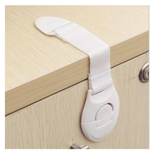 3pcs / a lot Child Kids Baby Care Safety Security Plastic Cabinet Locks for Cabinet Drawer Wardrobe Doors Fridge Toilet