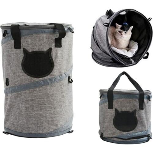 3-In-1 Pet Dog Carrier Multifunction Dog Cat Bag Tunnel Puppy Travel Carriers Cat Litter Bed Foldable Pet Handbag Backpack