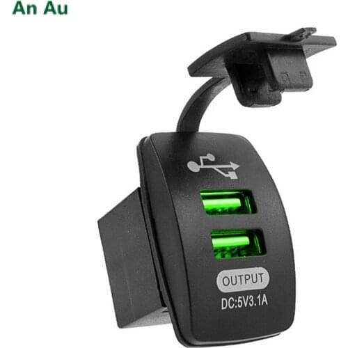 Car Charger Dual USB Port Waterproof Universal Automatic Adapter Phone Charger Easy To Install and Remove Car Dual USB Sockets