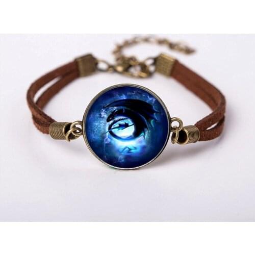 Stranger Things Round Pendant TV Series bracelet Steampunk bracelet jewelry Men vintage Brass Bracelets Women Gift Friend Ship