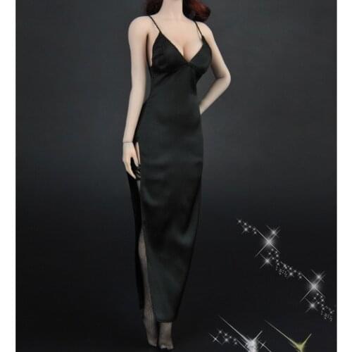 1:6 Deep V Long Dress & Stockings For 12 Inch TBL PHICEN Female Figure