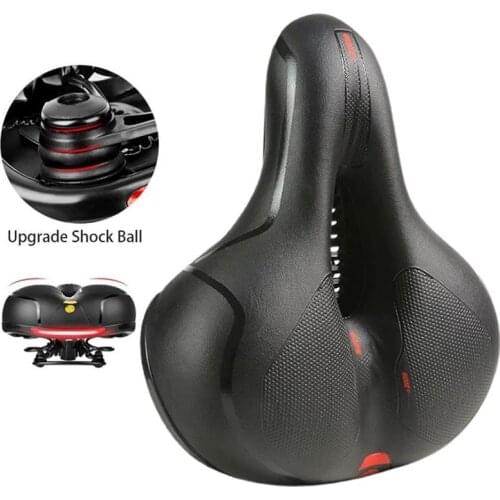 Breathable Bicycle Saddle Shock-absorbing Comfortable Soft Foam Saddle Mountain Bike Bicycle Saddle Universal