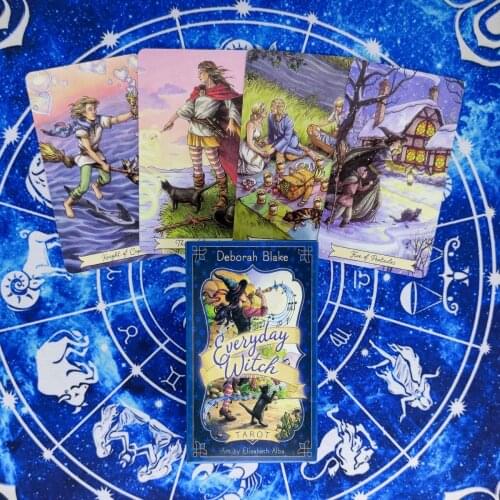 Everyday Witch Tarot Cards Mystical Guidance Divination Entertainment Partys Board Game Supports Wholesale 78 Sheets/Box