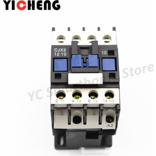 AC contactor 12A 3P+1NO/1NC Rail installation lc1d CJX2- 1210 1 normally open contact / CJX2- 1201 1 normally closed contact
