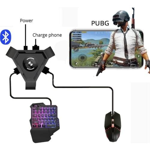 PUBG Mobile Gamepad Controller Gaming Keyboard Mouse Converter for Android Phone to PC Bluetooth-compatible Adapter