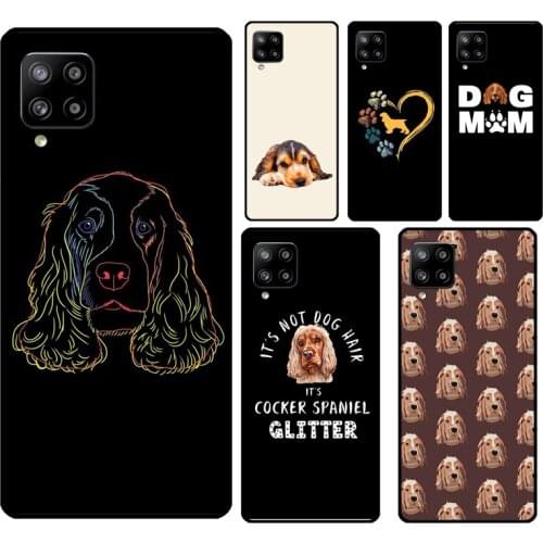 Funny Cocker Spaniel Dog Soft Case For Samsung A52 A12 A32 A42 A72 A31 A41 A51 A71 A21S A20e A02S A10 A20S A40 A50 A70