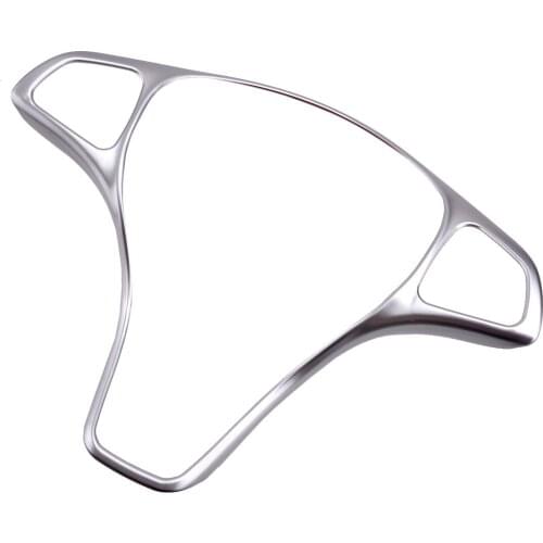 Steering Wheel Button Cover Trim fit for Mercedes-Benz Vito W447 2014 2015 2016 2017 2018 2019 ABS Matte Silver