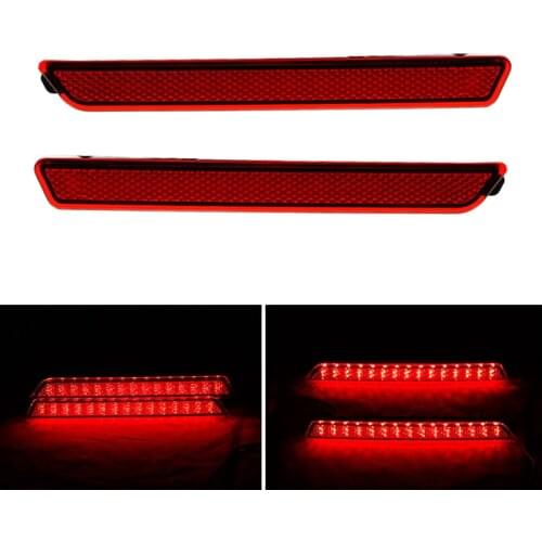 Niscarda Car LED Rear Bumper Reflector Light Red Driving Brake Stop Fog Lamp For Mazda 3 2004-2009