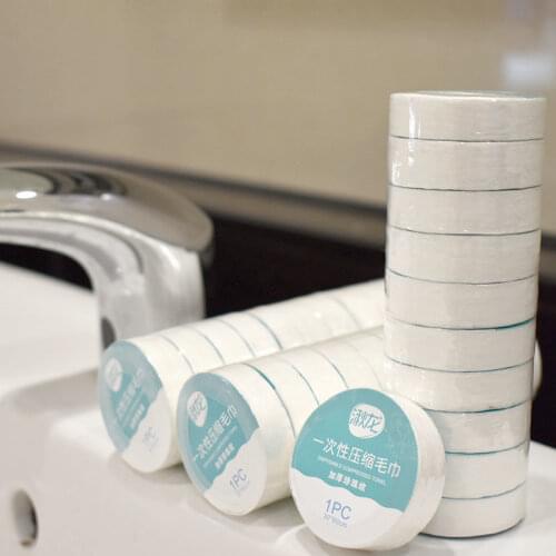 10/20PCS/Lot Disposable Compressed Towel Cotton Napkin Washcloth Outdoor Travel Towel Tissue Cleaning Wipe Face Towels Portable