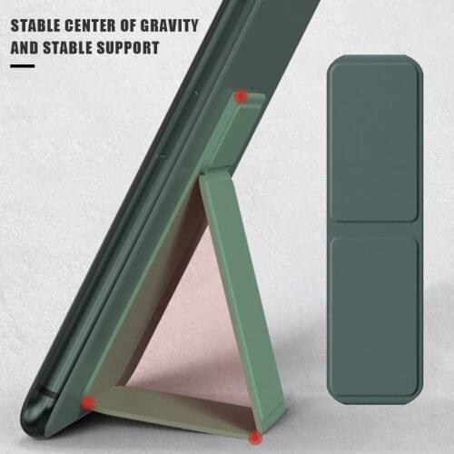 Phone Bracket Folded Mobile Phone Holder Back Suction Table Stand Portable Smartphone Mount