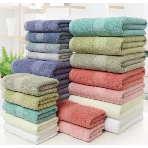 17Colors 100% Cotton Towel Bathroom Geometric Pattern Bath Towel For Adults Face Hand Towels Terry Washcloth Travel Sport Towel