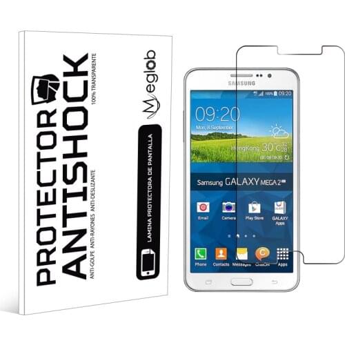 Screen protector Anti-Shock Anti-scratch Anti-Shatter compatible with Samsung Galaxy Mega 2