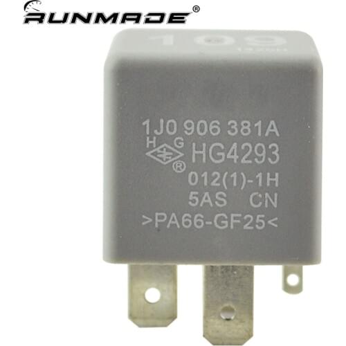 Runmade Main Power Supply Relay 1J0906381A 1J0 906 381 A For VW Jetta Bora Golf MK4 Beetle Passat Cabrio Corrado