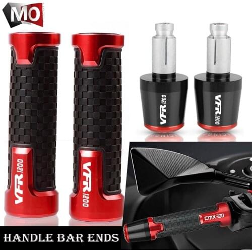 7/8'' 22mm Motorcycle handlebar grip end rubber handle bar grips For Honda VFR1200/F VFR 1200 2010 2011 2012 2013 2014 2015 2016