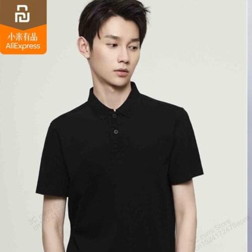 5 color xiaomi mijia washed POLO shirt 100% cotton fashion classic lapel short-sleeved shirt summer cotton sportswear smart home