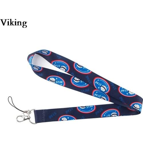 Happy Planet Lanyards Cool Lanyard Strap For Keys Phone Blue ID Card Holder Neck Strap Hang Rope Lanyards for Keychains G0613