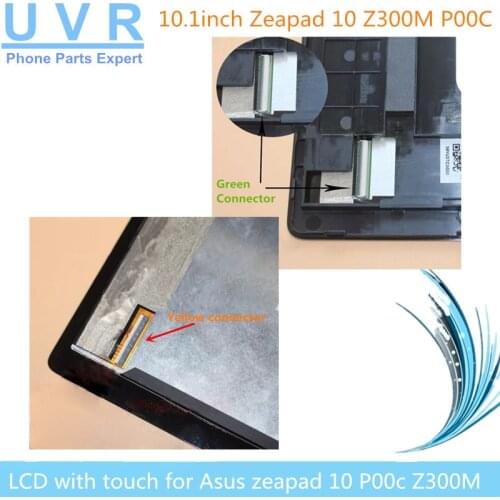 10.1 inch Touch Screen For ASUS ZenPad 10 Z300M P00C LCD Display Matrix Digitizer Assembly with frame p00c Z300MX