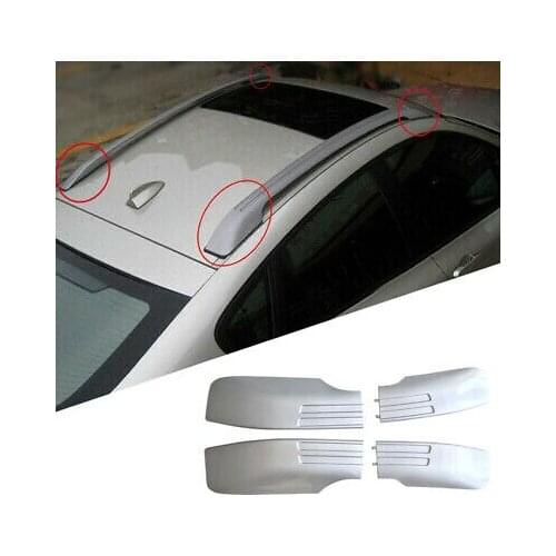Sliver Roof Rack Bar End Cover Shell Replace 4pcs For BMW X6 E71 2008 - 2014