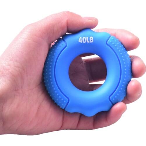 Silicone Adjustable Hand Grip 20-100LB Gripping Ring Finger Forearm Trainer Carpal Expander Muscle Workout Exercise Gym Fitness