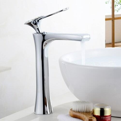 Basin Faucets Waterfall faucet for Bathroom Basin Mixer Tap Single Handle Sink Mixer Tap Deck Mounted Bathroom Torneiras 855013