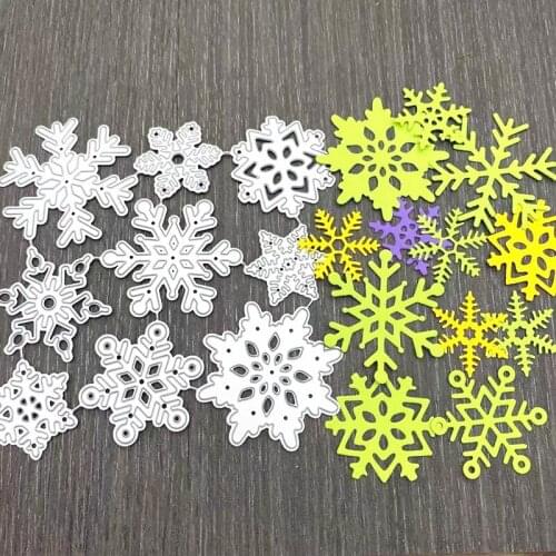 Snowflakes DIY Scrapbooking Photo Album Paper Card Craft Cute Embossing Metal Cutting Dies Stencils