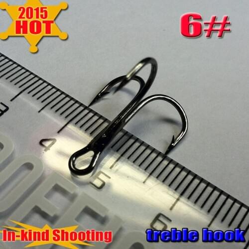 Treble Fishing Hooks Barble Hook Round Bend High size6# Quality80pcs/pack 1$ off one more purchase