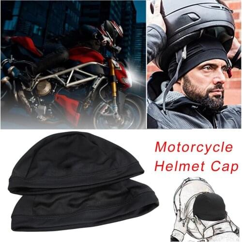 Cycling Hat Moisture Wicking Cap For Motorcycle Bike Helmet Lined Hat Riding Outdoor Head Accessories Breathable Supplies