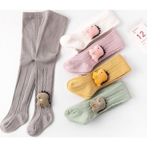 Spring Autumn Baby Tights For Girls Pantyhose Baby Tights For Children Stockings Knitted Highly Elastic Toddler Pantyhose