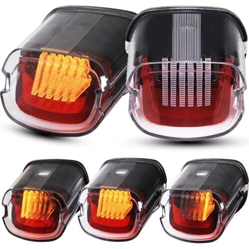 Tail Rearlight LED Taillight With DRL Turning Signal Brake Light For Harley-Davidson Sportster Softail Dyna Lay Down Super Glide