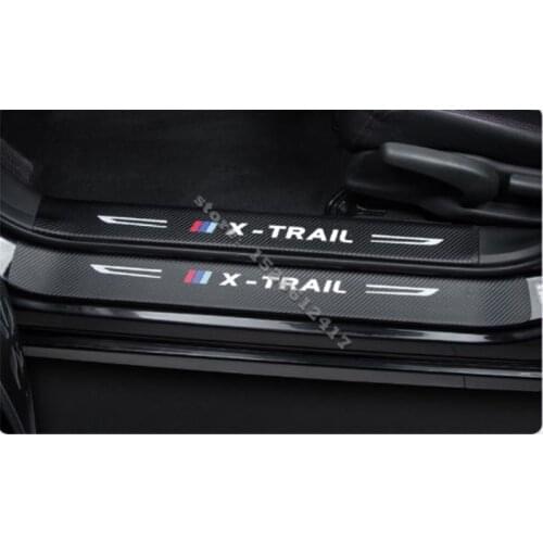 For NISSAN X-Trail T32 2014-2021 PU Rear Bumper Protector Sill Scuff Plate/Door Sill Door Sill Sticker Car Styling