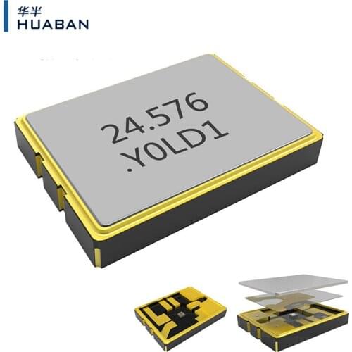 10PCS 24.576MHZ SMD 3225 3.2*2.5mm 3.3V 25PPM -40~+85℃ OSC Active Crystal Oscillator