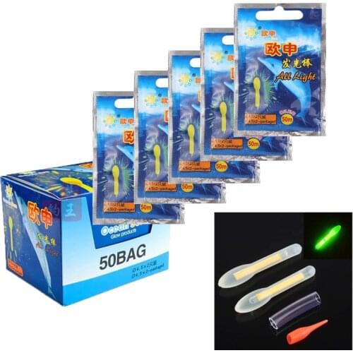 10Pcs Fluorescent Fishing Float Glow Sticks Fishing Buoy Bulb Shape Luminous Float Night Fishing Light Stick 25M/50M Visibility