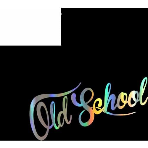 17*9cm old school letter stickers car whole body sticker custom vinyl decals motorcycle car stickers 3D stickers on car styling