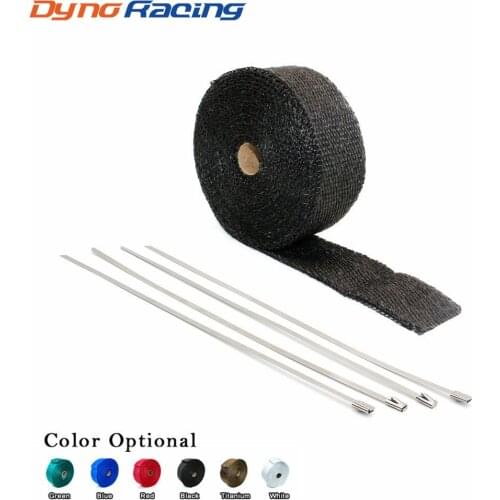 2" *10meter Thermal Wrap Exhaust insulating warp Header warp Exhaust pipe warp Glass fiber wrap + 4 Ties YC100459