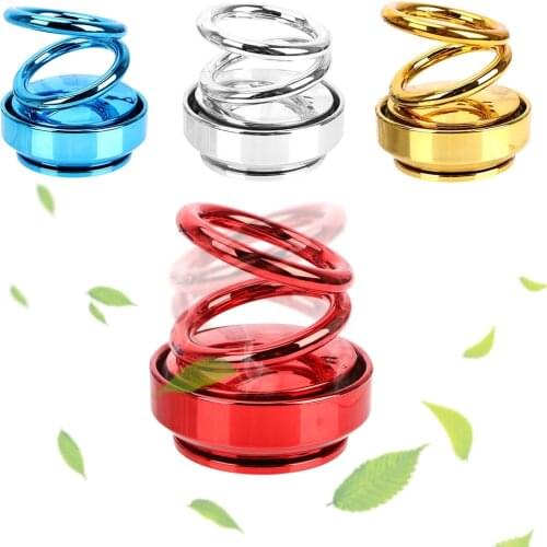 Solar Car air freshener Solid Perfume Suspension Car Fragrance 360° Rotating Car-style Air Auto Aromatherapy Car Accessories